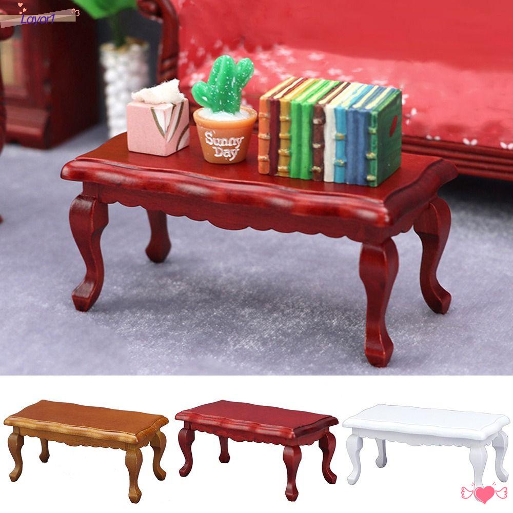 Bàn Gỗ Trang Trí Nhà Búp Bê 1 / 12 9 Kiểu Tùy Chọn 1 / 12