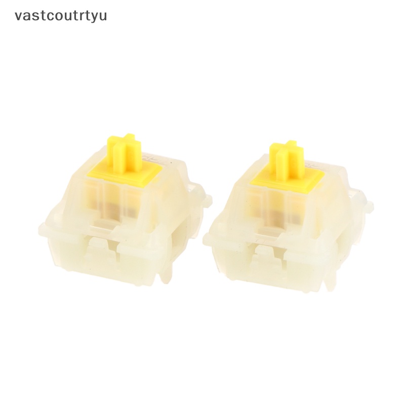 Bộ 2 Nút Công Tắc 5 Pin Cho Bàn Phím Cơ Portron Màu Vàng Sữa