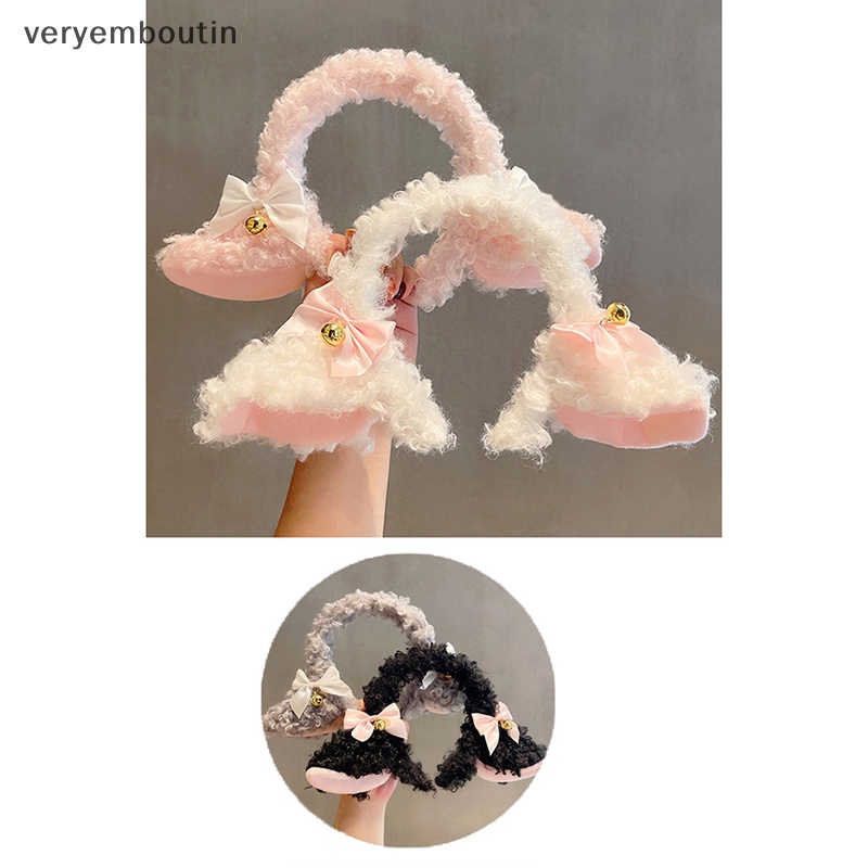 Băng Đô Tai Mèo Bông Dễ Thương Dành Cho Tiệc Hóa Trang