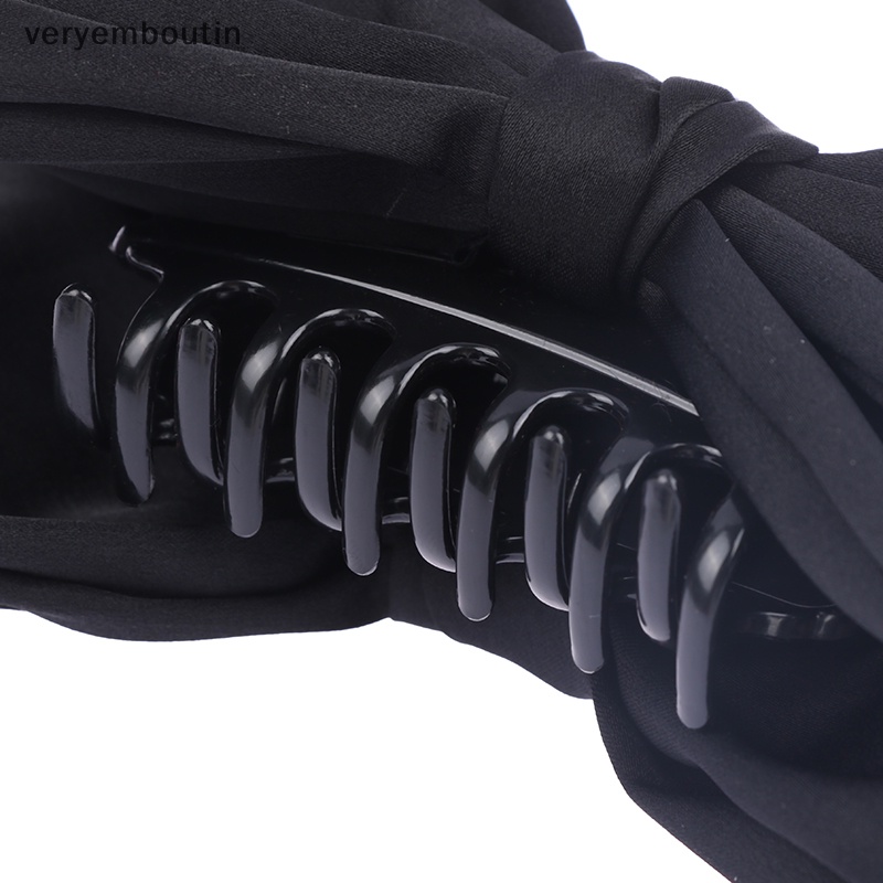 Kẹp Tóc Hình Nơ Màu Trơn Dễ Thương Cho Nữ