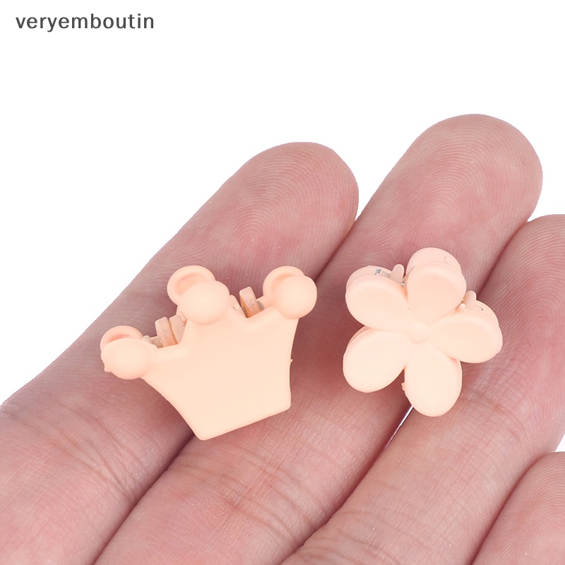 Set 10 Kẹp Tóc Càng Cua / Nơ / Ngôi Sao Nhỏ Dễ Thương Cho Bé Gái