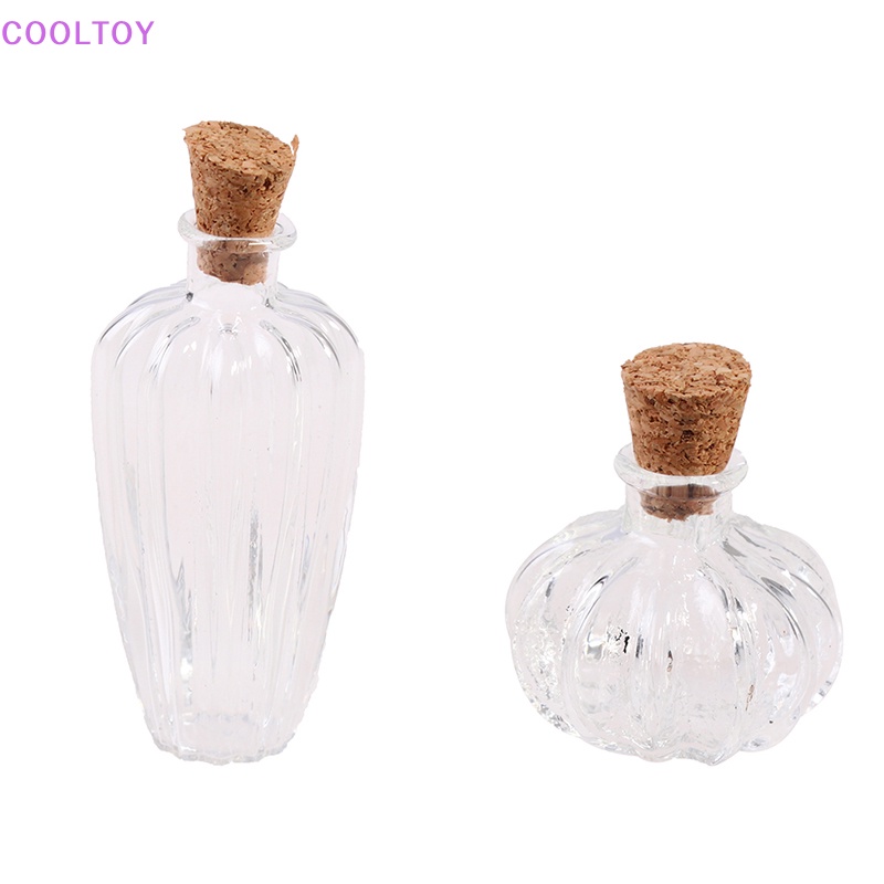 Cooltoy Lọ Thủy Tinh Mini Có Nút Bần Trang Trí Nhà Búp Bê