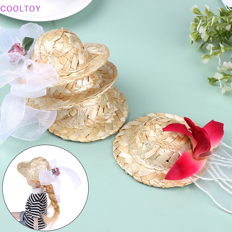 Nón Cối Đính Hoa Xinh Xắn Cho Nhà Búp Bê 30cm Tỉ Lệ 1 / 6