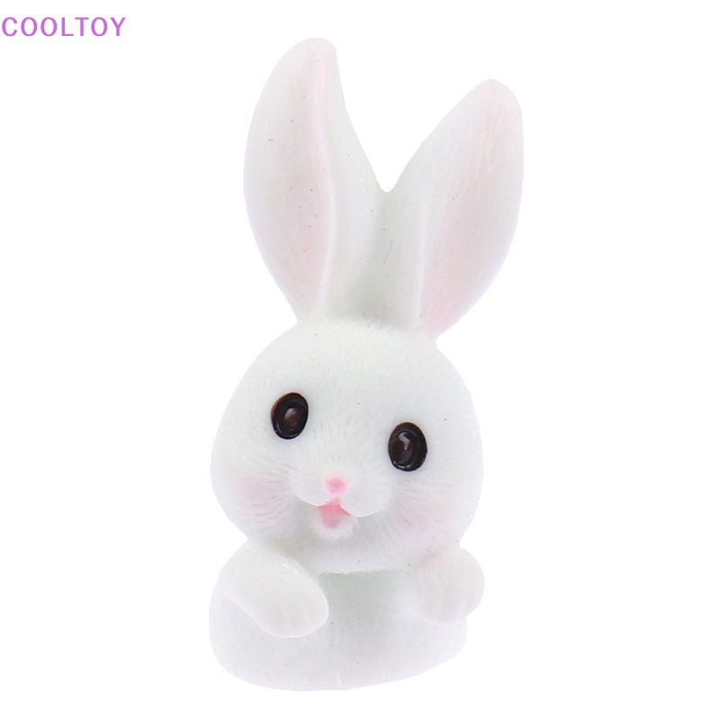 Set 6 Mô Hình Thỏ Và Cà Rốt Mini Trang Trí Bánh Kem