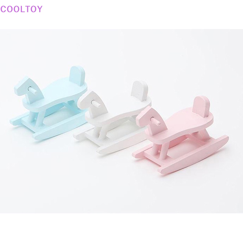 Mô Hình Ngựa Bập Bênh Trang Trí Nhà Búp Bê Tỉ Lệ 1: 12