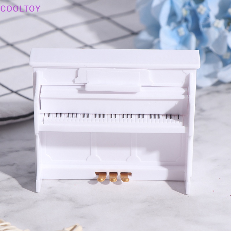 Đàn Piano Trắng Mini Tỉ Lệ 1: 12 Trang Trí Nhà Búp Bê