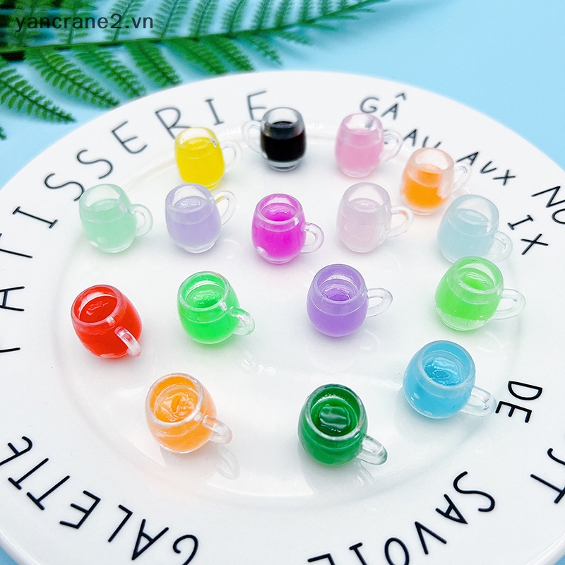 Bộ 5 Cốc Mini Phát Sáng Nhiều Màu Sắc Dùng Trang Trí Tiểu Cảnh {yancrane2.vn}