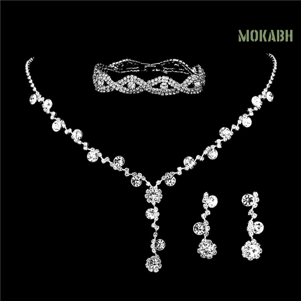 Bộ 2 / 3 Món Trang Sức Vòng Cổ / Bông Tai Hình Hoa Hướng Dương Đính Đá Trọng Lượng Nhẹ Chống Biến Dạng