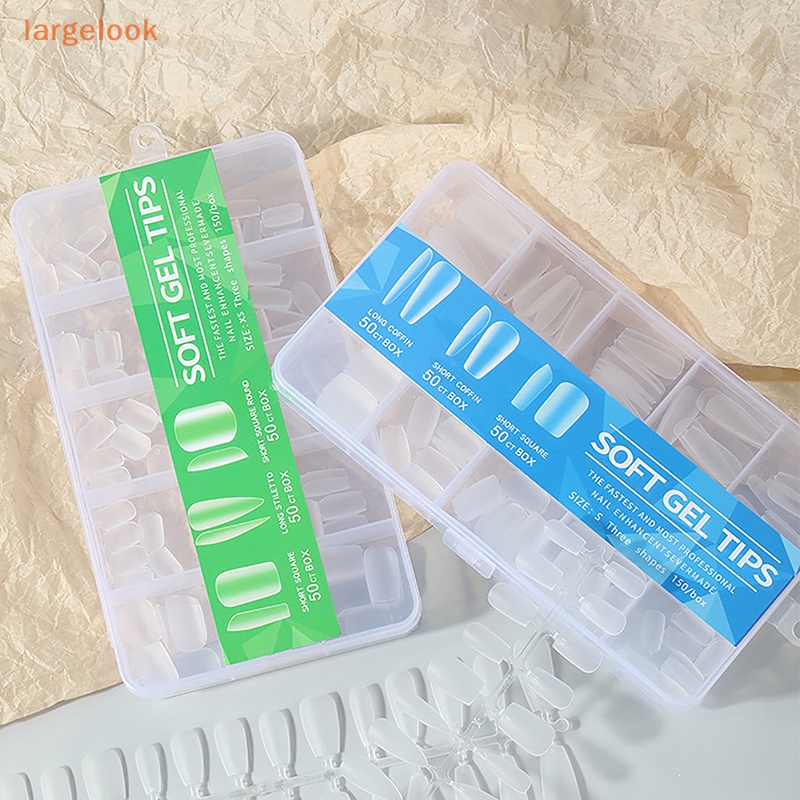 Hộp 150 Móng Tay Giả 3 Mẫu Có Độ Che Phủ Cao Kèm Hộp Đựng