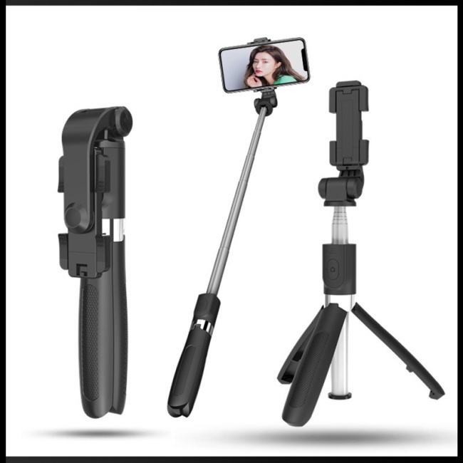 Gậy Tự Sướng Bluetooth Zevaret L01s Kèm Điều Khiển Từ Xa Hỗ Trợ Quay Phim