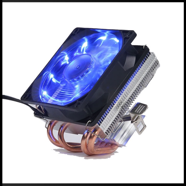 Quạt Làm Mát CPU 4 Ống Đồng Có Đèn LED Không Ồn LGA / 115X / 775 / AMD 3Pin PC CPU