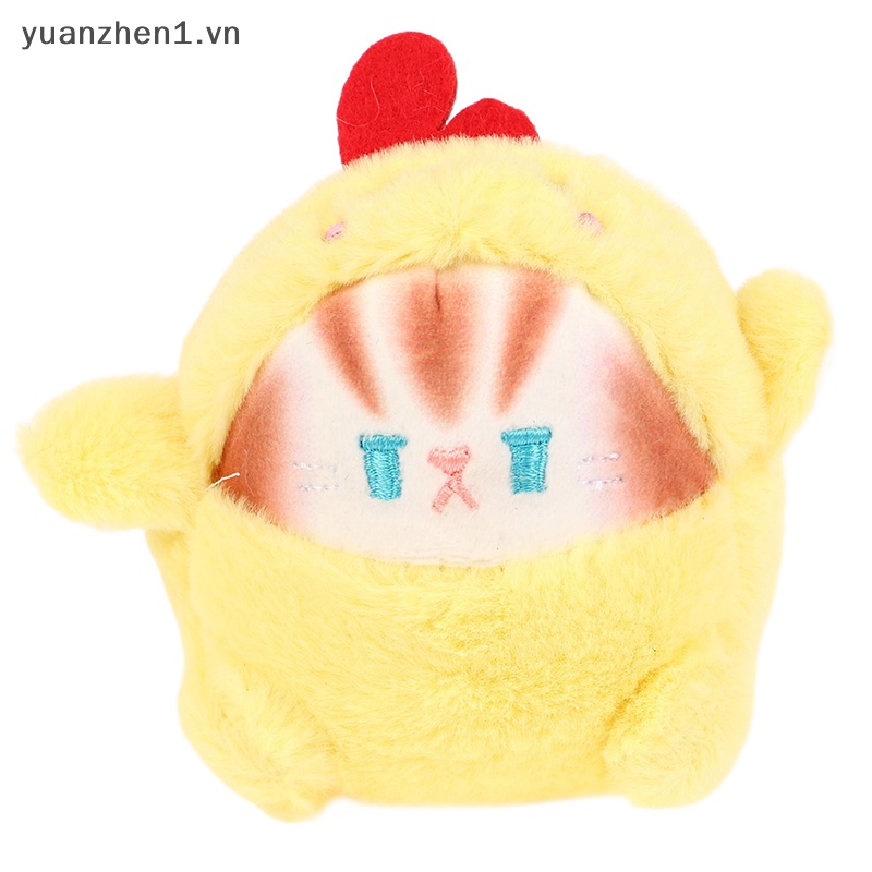 Móc Khóa Hình Mèo Nhồi Bông Mềm Mại Đáng Yêu