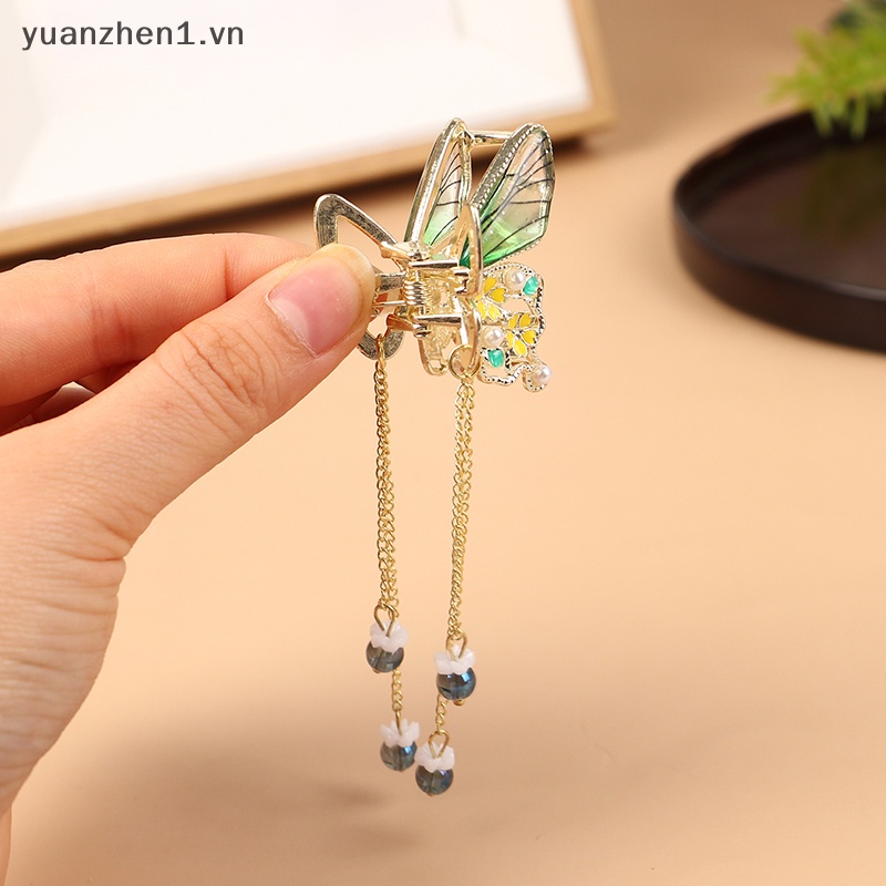 Kẹp Tóc Cá Mập Đính Đá Lấp Lánh Chất Lượng Cao Cho Nữ