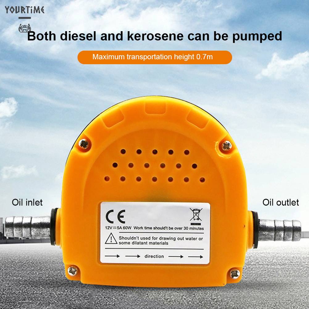 Máy Bơm Dầu Động Cơ 12V / 24V 60W Cho Xe Hơi, Tàu Thuyền