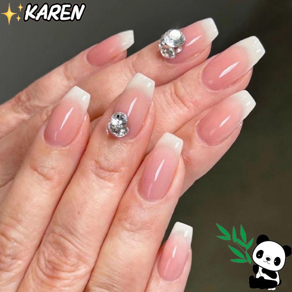 Set 24 Móng Tay Giả Phủ Toàn Diện DIY Ốp|Phụ Kiện Múa Ba Lê Chuyên Dụng Chất Lượng