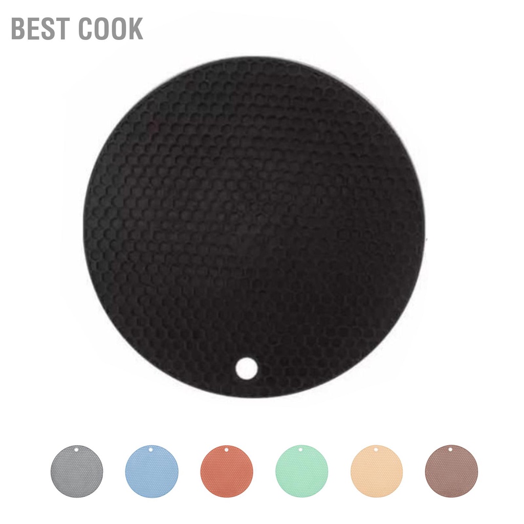 Best cook Placemat tròn Cao su độc hại miễn phí Chống trơn trượt Bàn cách nhiệt có thể giặt được Tấm cho bát cốc cmman13.vn