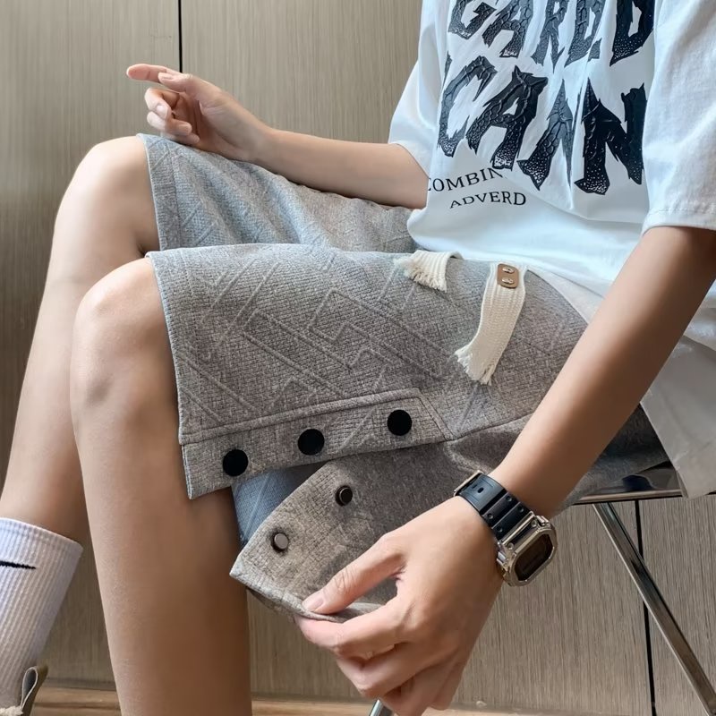 Quần Short Thể Thao Bóng Rổ Mỹ Dáng Rộng Cài Nút Thời Trang Mùa Hè Cho Nam