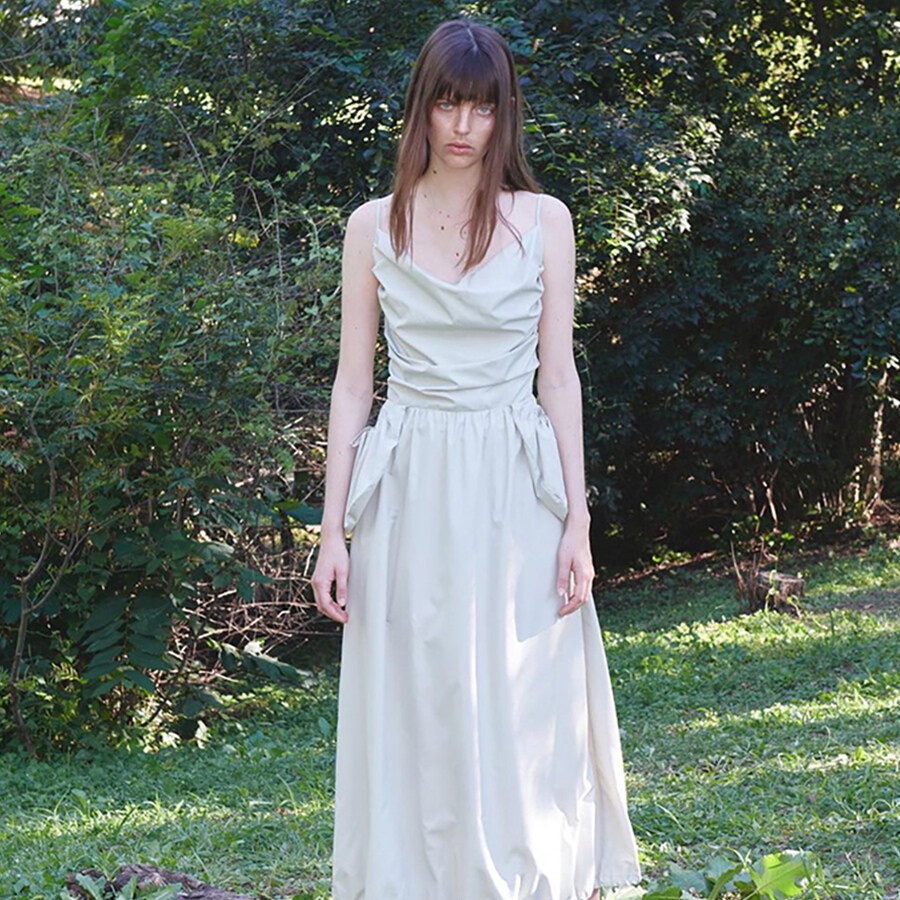 Kliou Đầm Maxi Dáng Chữ A Hai Dây Hở Lưng Thời Trang 2023 Mới Thanh Lịch Gợi Cảm Dành Cho Bạn Nữ