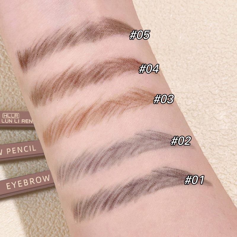 Bút Chì Kẻ Lông Mày / Bút Kẻ Mắt Hai Đầu Siêu Mịn Tự Nhiên Lâu Trôi Chống Nước Mau Khô Không Lem