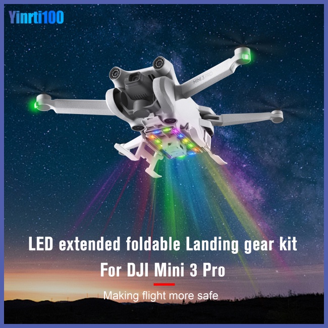 Chân Máy Bay Điều Khiển Từ Xa Có Đèn Led Chống Rơi Tháo Gỡ Nhanh