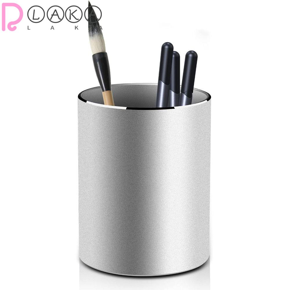 LAKAMIER Giá Đỡ Bút / Cọ Trang Điểm Bằng Nhôm Nhỏ Gọn Tiện Lợi Dành Cho Văn Phòng