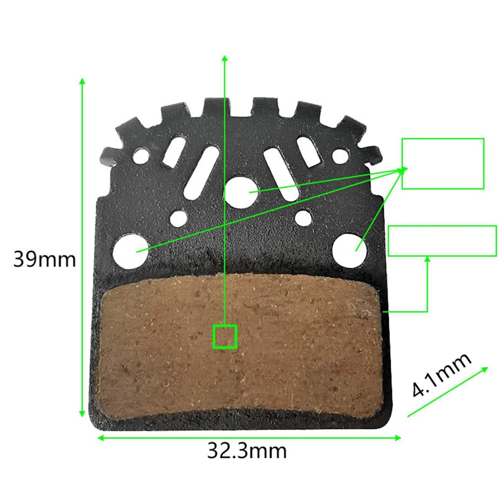 Bộ Má Phanh Bằng Kim Loại Tản Nhiệt L03A Dành Cho Xe Đạp MTB