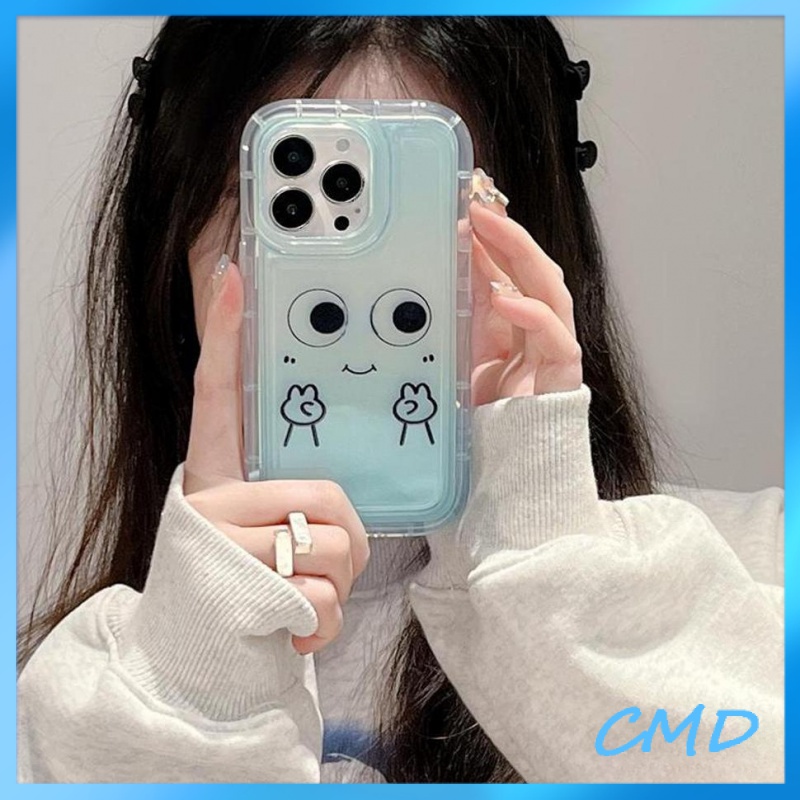 Ốp lưng iphone Điện Thoại Màu xanh da trời, túi khí biểu cảm nhỏ, chống chấn động, bảo vệ máy ảnh,TPU Cho Iphone 6 / 6S / 6SPlus / se / 7 / 7Plus / 8 / 8Plus / X / xs / xsmax / 11 / 12 / 13 / 14 / plus / pro / pro max-742