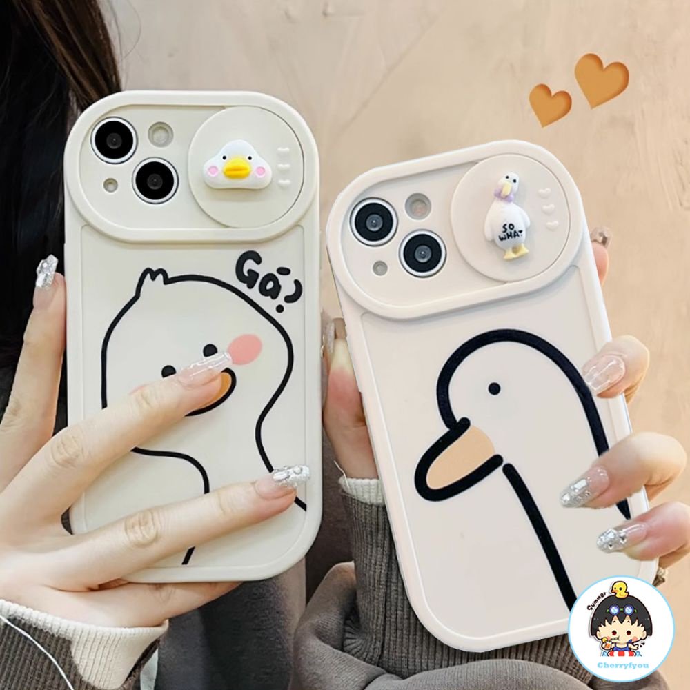 Ốp Điện Thoại Họa Tiết Vịt Hoạt Hình Cho Iphone 11 14 13 12 Pro Max Xs Xr 7 8 Plus