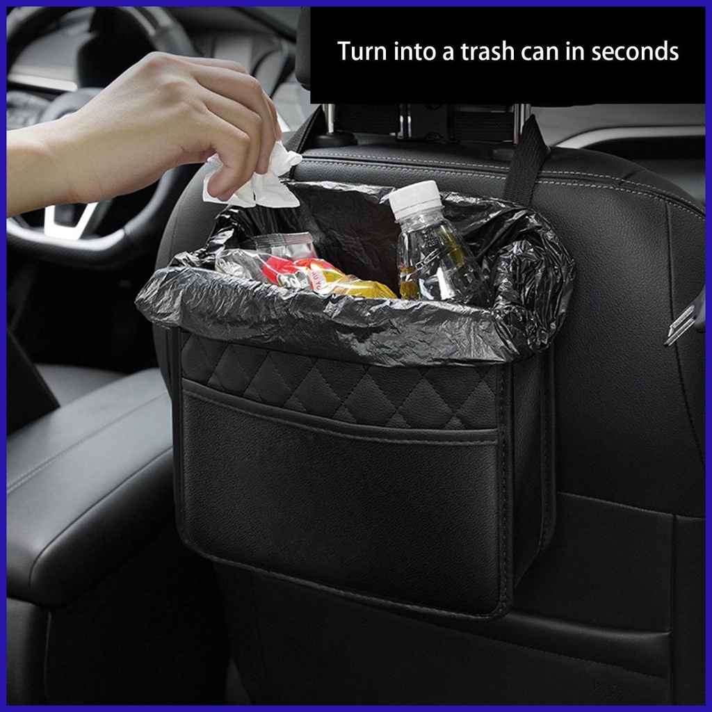 Túi Da PU Đựng Đồ Dùng Gắn Lưng Ghế Xe Hơi Chống Mài Mòn Trang Trí Nội Thất
