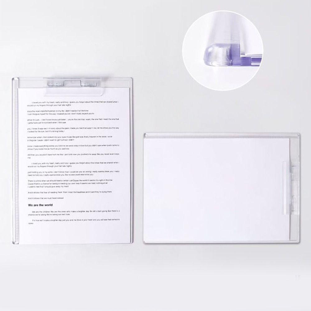 Bìa Kẹp Tài Liệu Khổ A4 / A5 Trong Suốt Có Thước Đo Bền Tiện Lợi