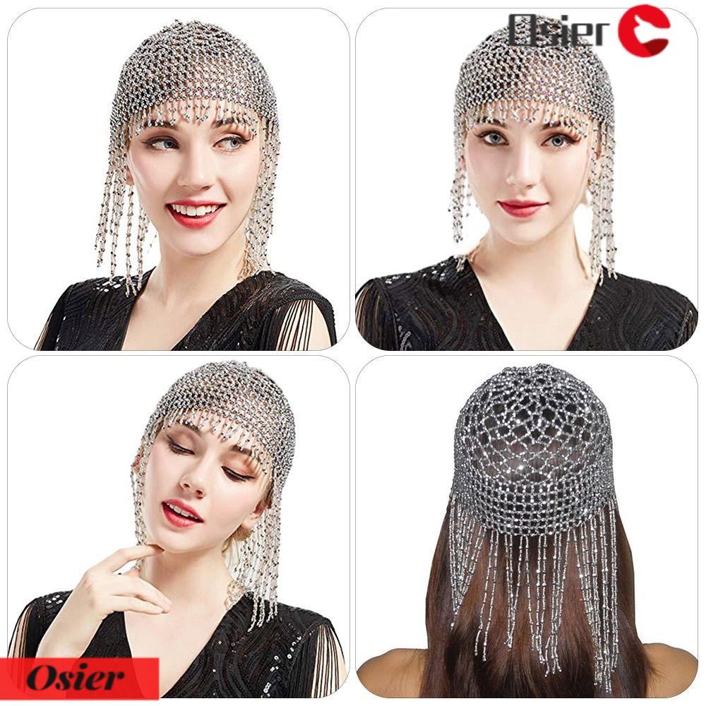 Mũ Đội Đầu Khiêu Vũ Phối Tua Rua Độc Đáo Dành Cho Bạn Nữ Mặc Trong Bữa Tiệc 1