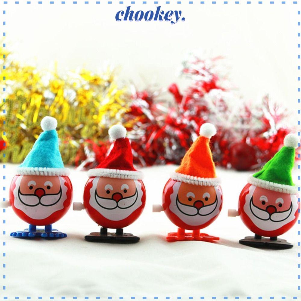 CHOOKEY Đồ Chơi Lên Dây Cót Hình Chim Cánh Cụt Nhồi Bông Trang Trí Giáng Sinh