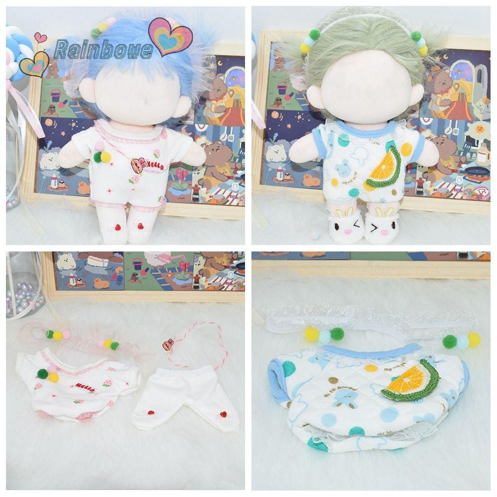 Đầm Xòe Họa Tiết Trái Cây Hoạt Hình Thay Thế Cho Búp Bê 20cm