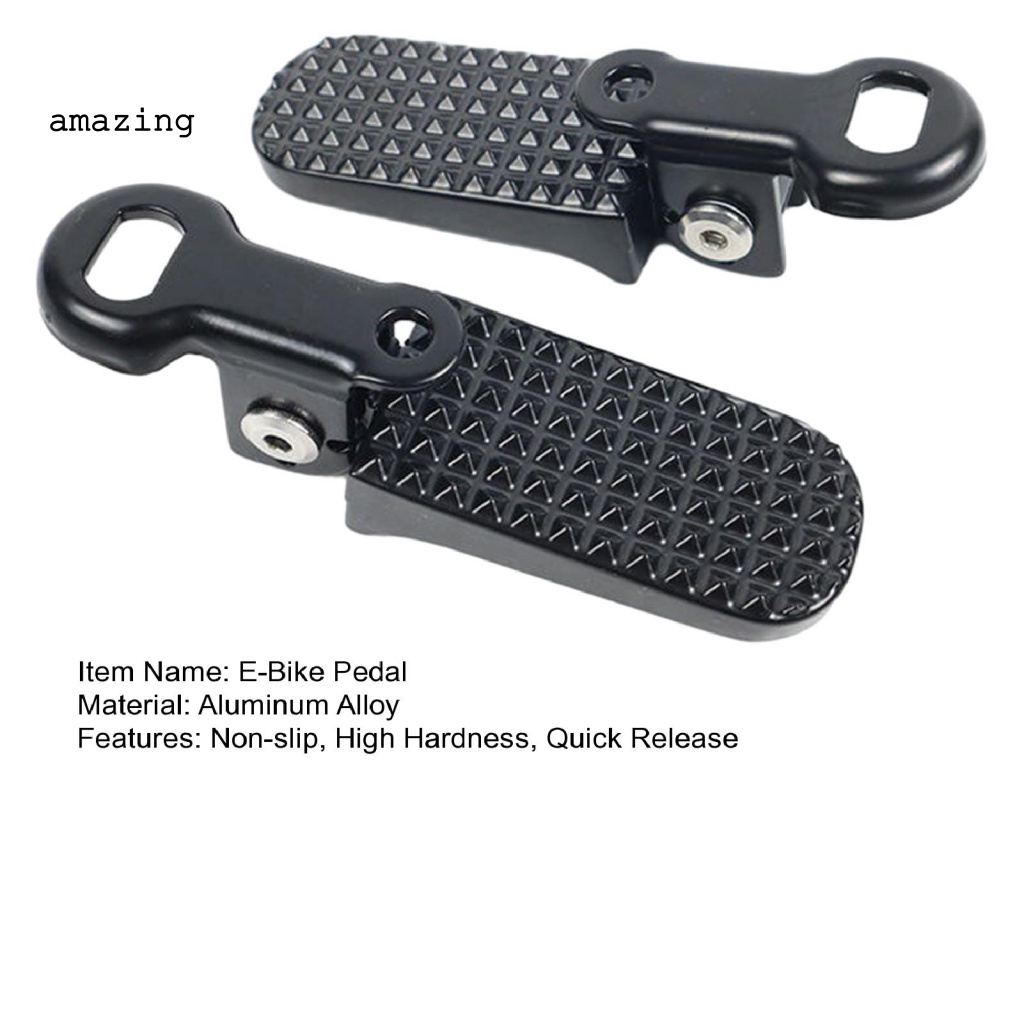 Bộ 2 Bàn Đạp Mini Bằng Hợp Kim Nhôm Chống Trượt Cho Xe Đạp E-Bike