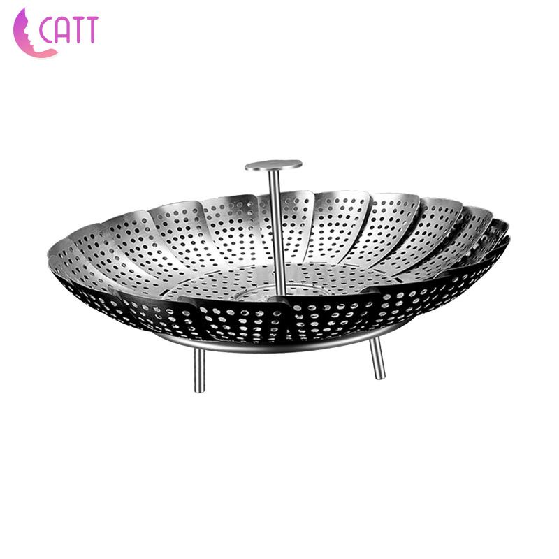 [Dadada1] Rổ Hấp Hoa Sen Bằng Thép Không Gỉ Có Thể Gập Lại Với Nhiều Kích Cỡ Khác Nhau