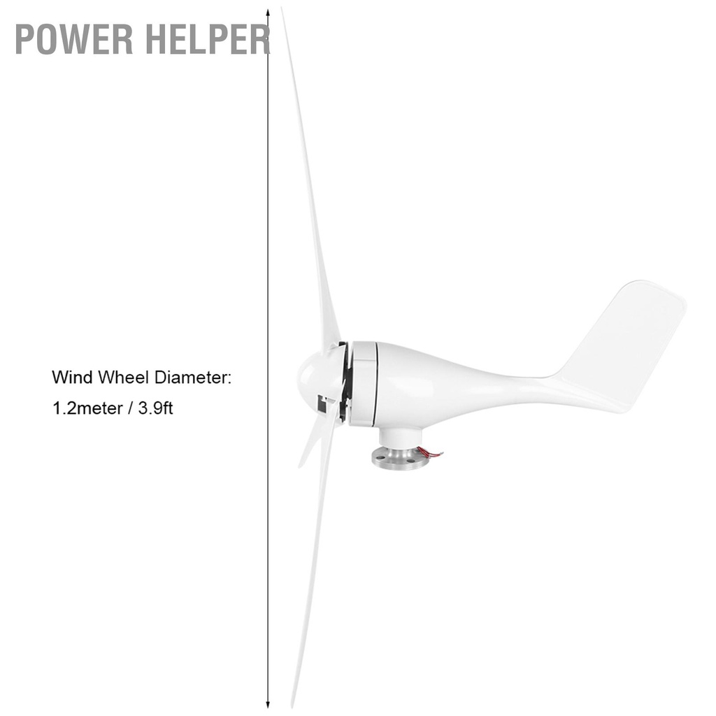 Power Helper Bộ tuabin máy phát điện gió nhỏ 1200W 3 bộ phận cho sạc hàng hải tại nhà cmman12.vn