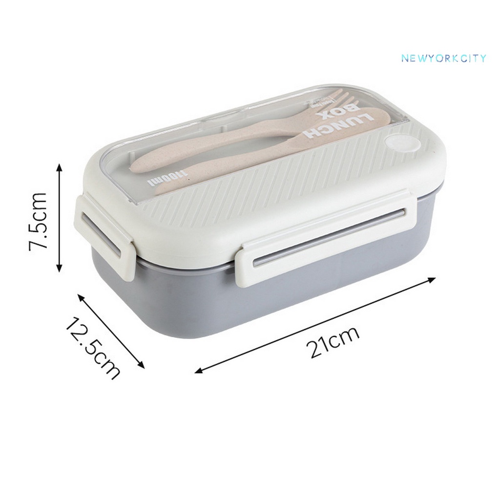 Hộp cơm Hai Tầng Dung Tích Lớn 1L / 1.1L Chống Rò Rỉ Tiện Dụng Cho Học Sinh