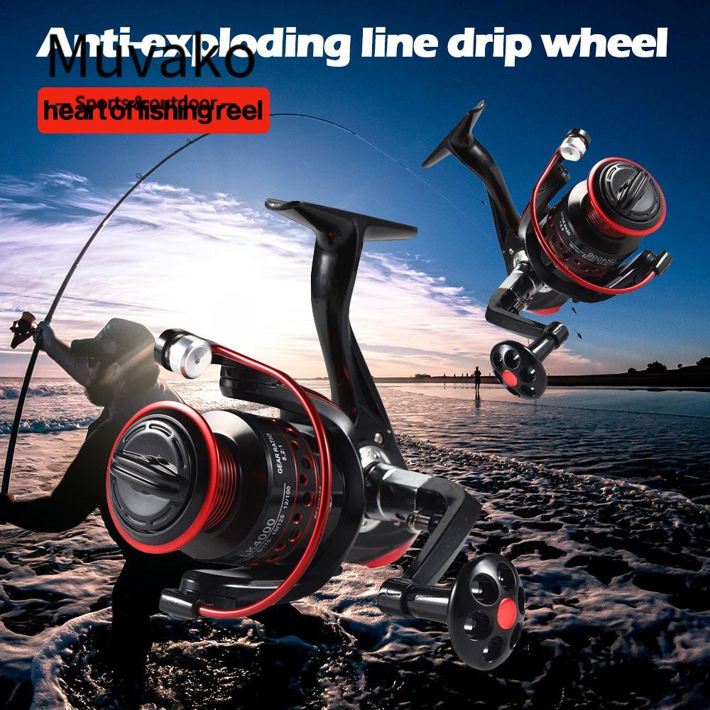 MUVAKO Máy Câu Cá Quay Bằng Kim Loại Mới