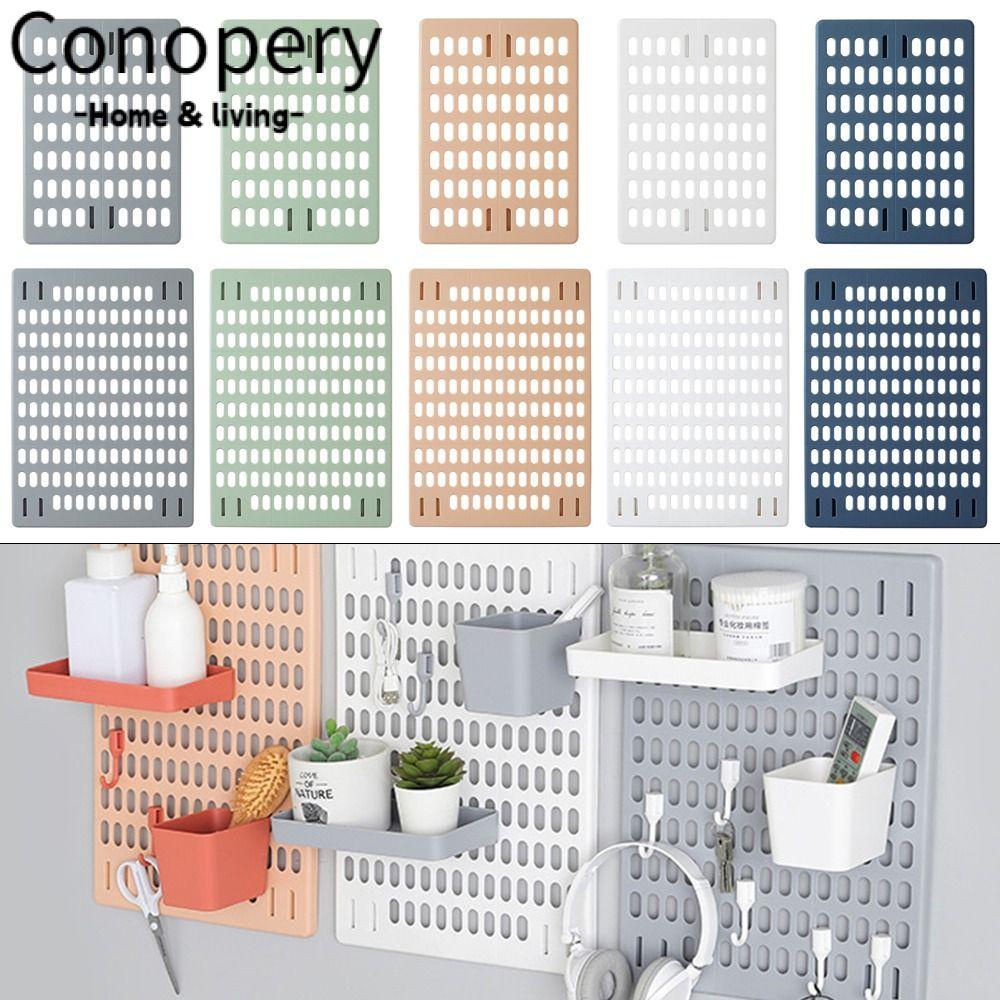 CONOPERY Bảng Đục Lỗ Treo Tường Trang Trí Đa Năng Không Cần Đục Lỗ