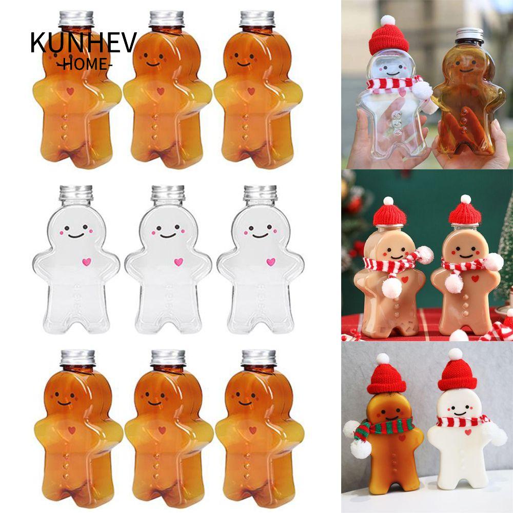 KUNHEV Đồ Chơi Bình Trà Sữa Hình Bánh Gừng / Người Độc Đáo Trang Trí Giáng Sinh