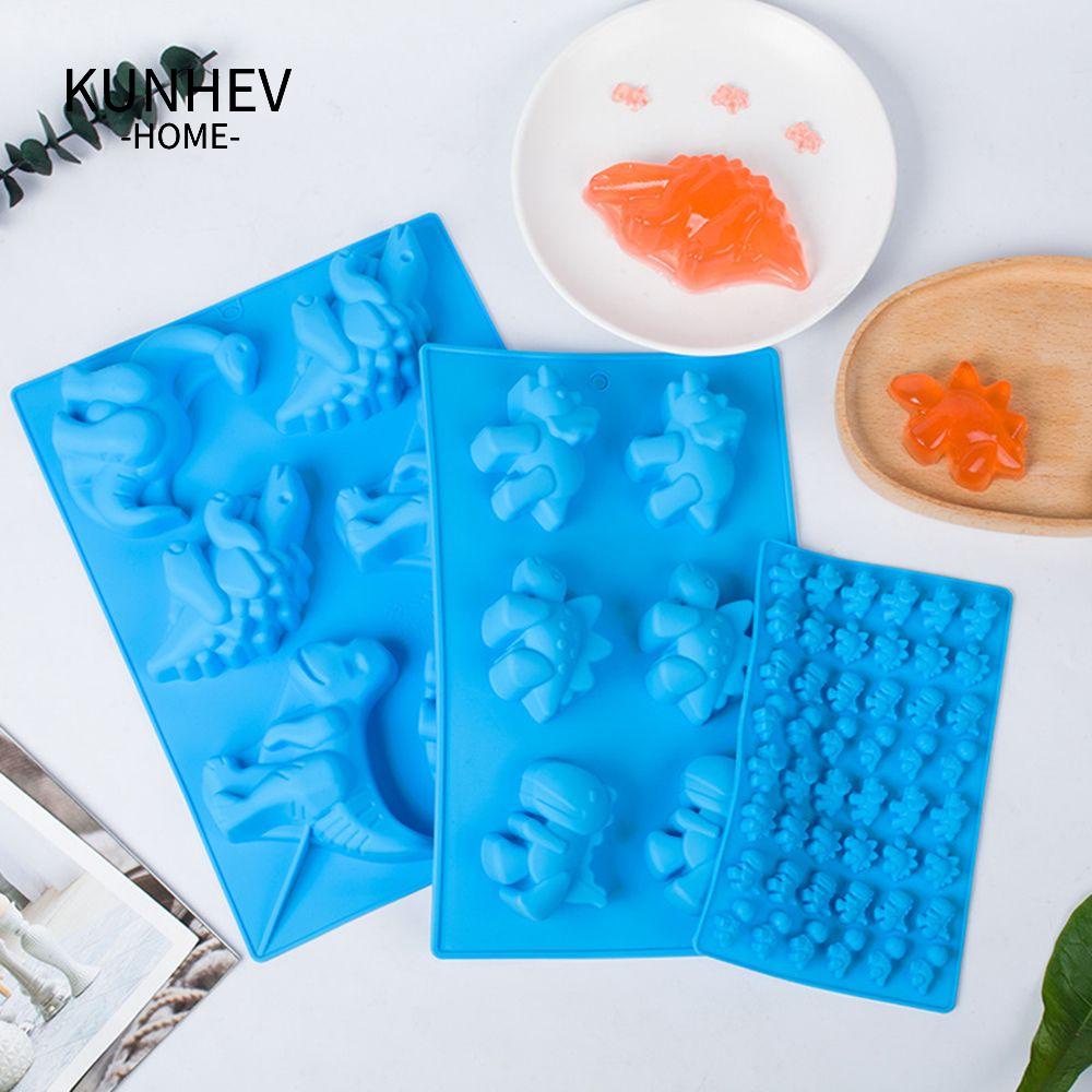 KUNHEV Khuôn Silicone Làm Bánh Hình Khủng Long Độc Đáo