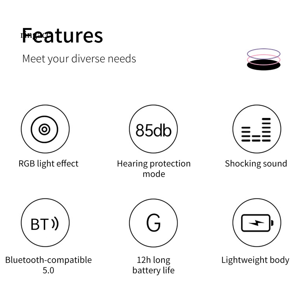 Tai Nghe Không Dây Kết Nối Bluetooth RGA 50 Cho Trẻ Em