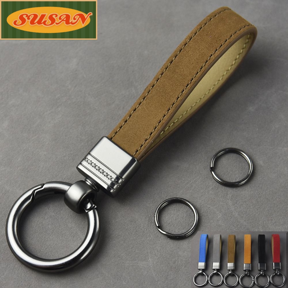 Móc Khóa Da Bện DIY Cho Xe Hơi