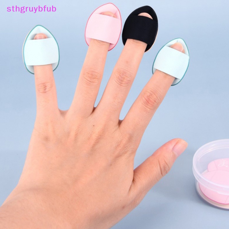 Set 10 Bông Mút Trang Điểm Mini Đeo Ngón Tay Tiện Lợi