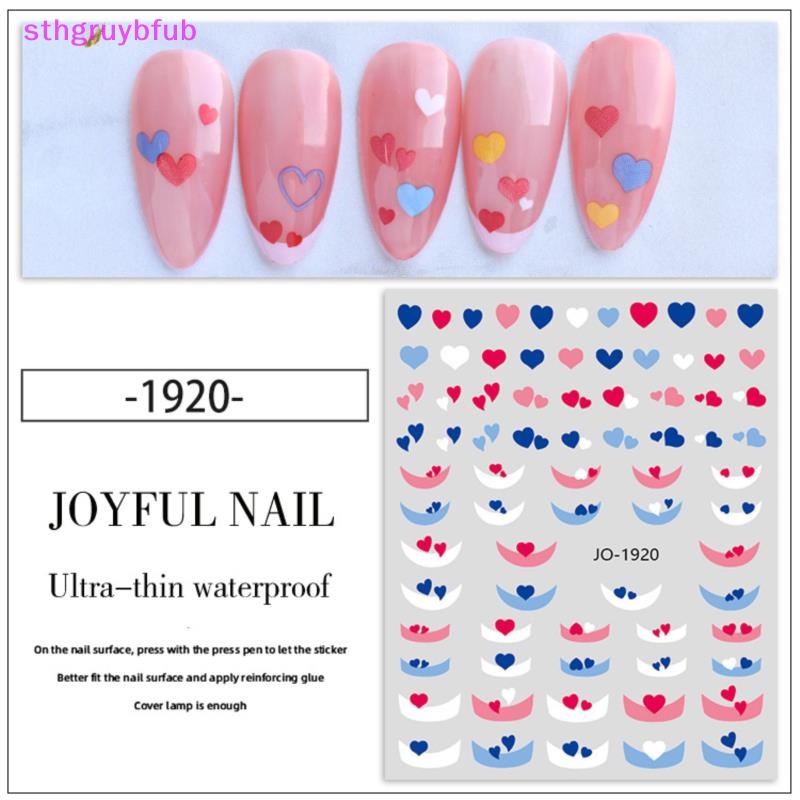 Sticker Màu Gradient Trang Trí Móng Tay Nghệ Thuật