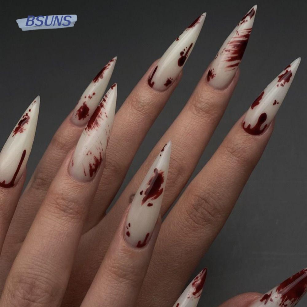 Móng Tay Giả Dài Có Thể Tháo Rời Đính Đá Thời Trang Cho Nữ