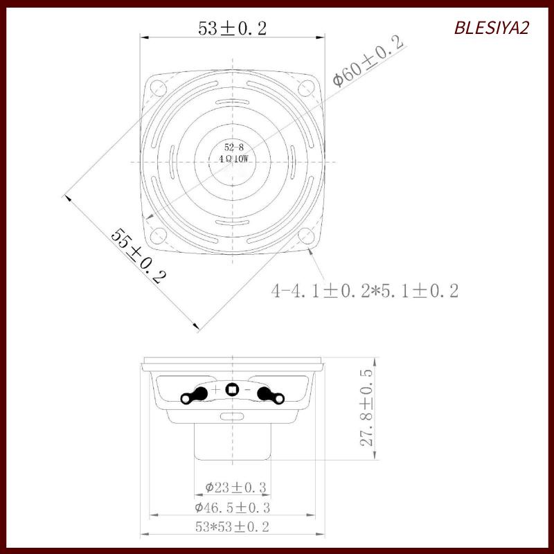 Loa Âm Thanh Siêu Trầm 10W 2 inch Blesiya2 Chất Lượng Cao