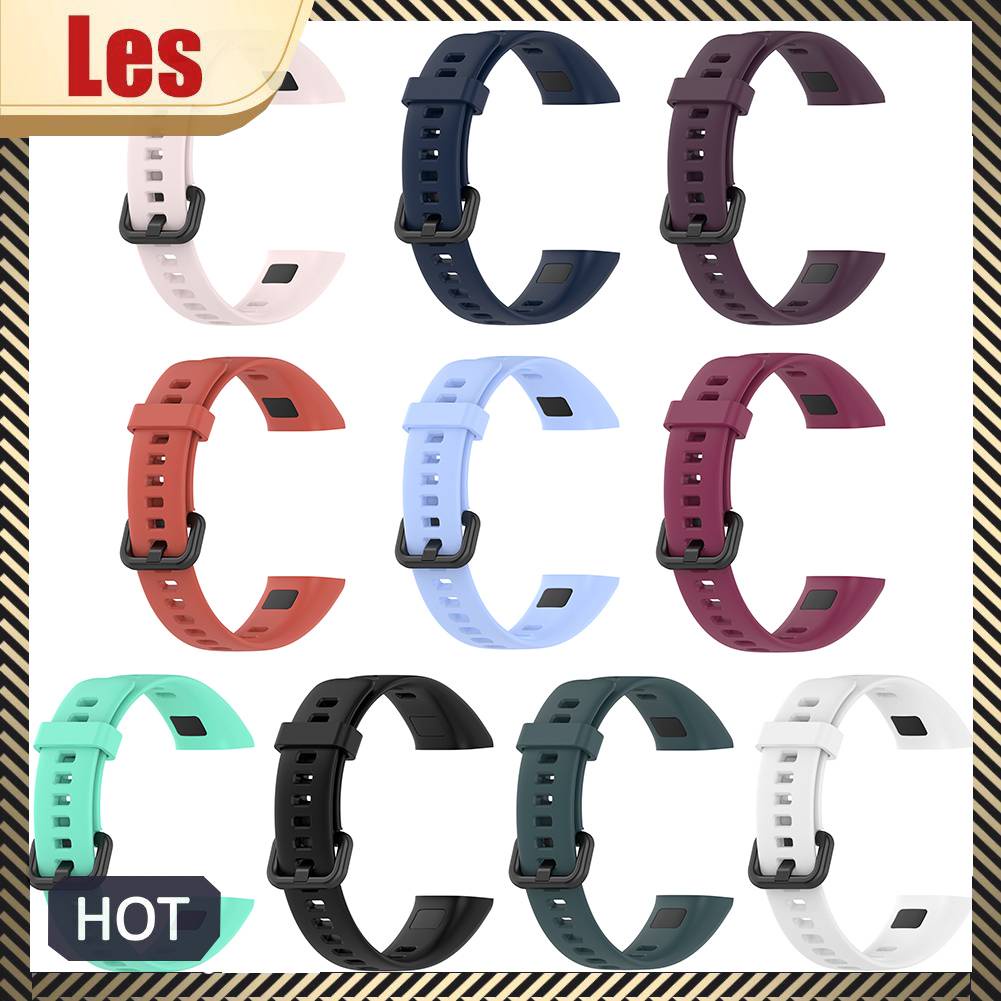 Dây Đeo Đồng Hồ Bằng Silicone Mềm Cho Huawei Band 4 / Honor Band 5i / 5i