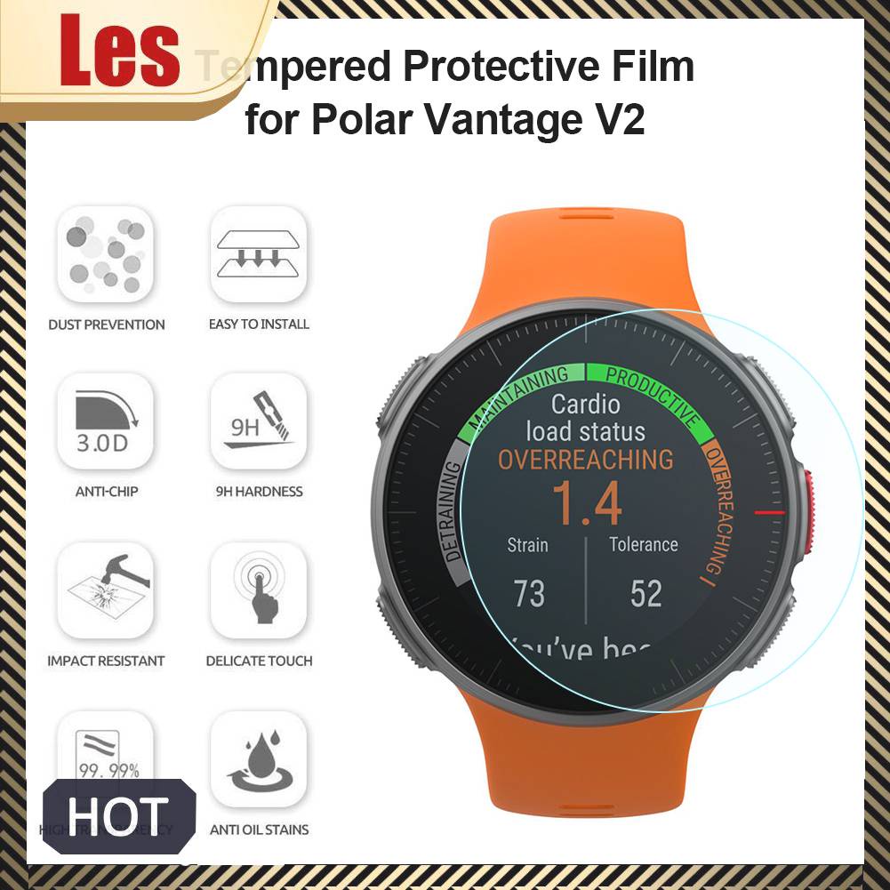 Set 2 Kính Cường Lực Bảo Vệ Màn Hình Điện Thoại Thông Minh Polar Vantage V2