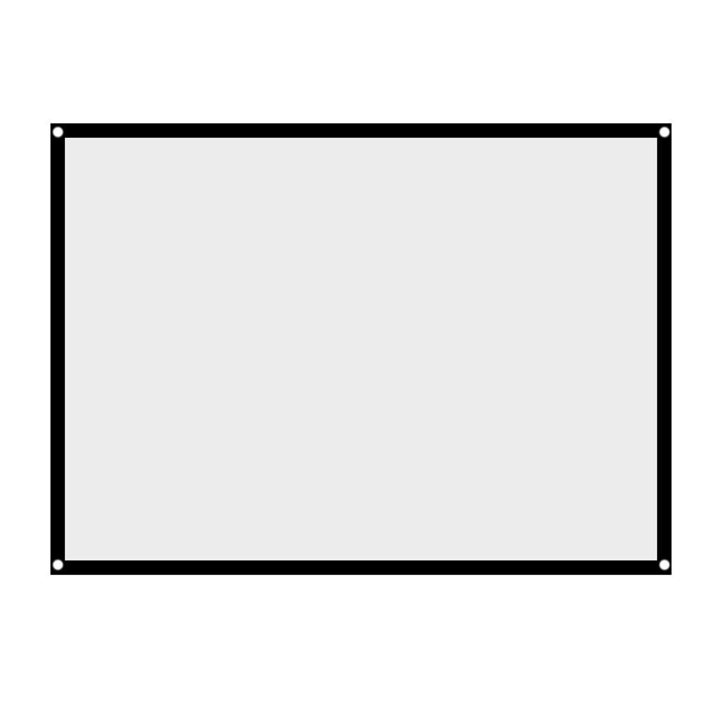 (runbu) 1 Màn Chiếu Trắng 84inch 4: 3 Có Thể Gập Lại Được